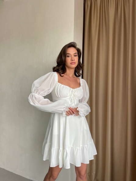 Купити "Принцес" міні молоко софт однотонний сукня 14227 оптом і в роздріб