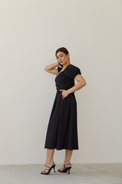 Купити Сукня "Нікі" Міді Софт 14502 оптом і в роздріб