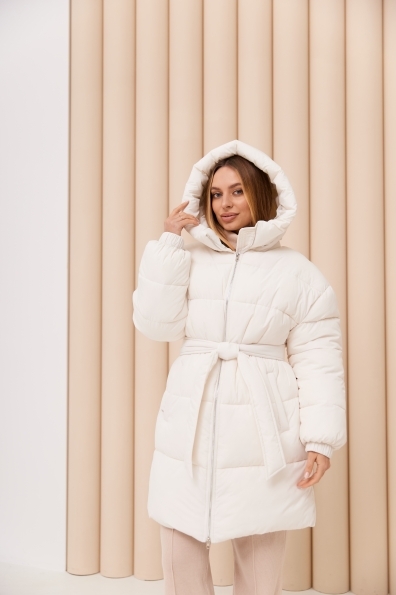 Бостон 85_700 Плащевка Ammy  с эко пухом 15300 Цвет: Молоко - фото №1 Бостон 85_700 Плащевка Ammy  с эко пухом 15300 Цвет: Молоко