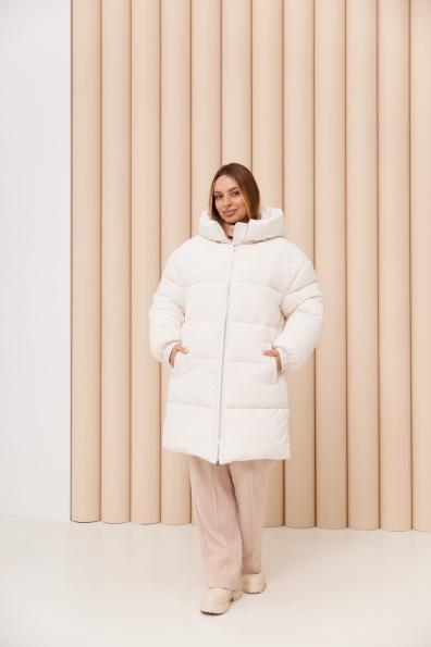 Бостон 85_700 Плащевка Ammy  с эко пухом 15300 Цвет: Молоко - фото №7 Бостон 85_700 Плащевка Ammy  с эко пухом 15300 Цвет: Молоко