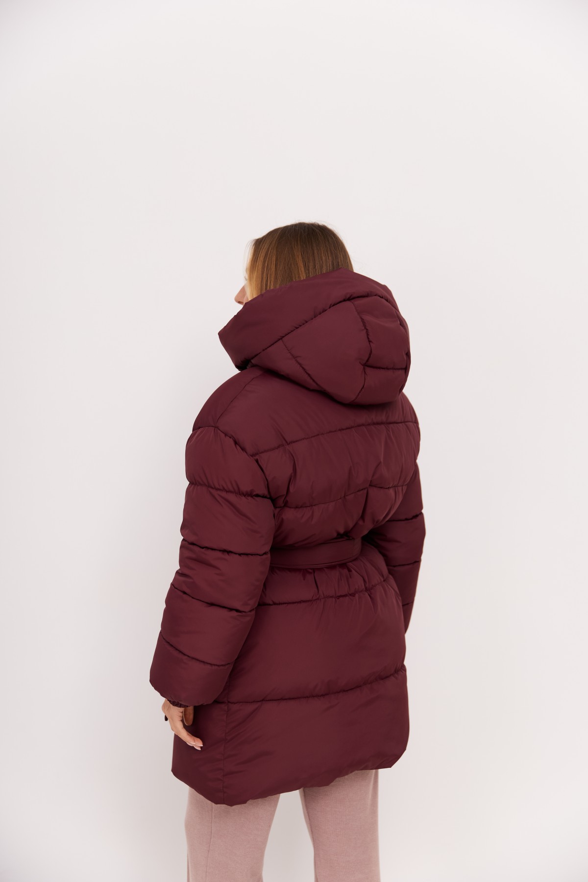 Бостон 85_700 Плащевка Ammy  с эко пухом 15300 Цвет: Марсала - фото №1 Бостон 85_700 Плащевка Ammy  с эко пухом 15300 Цвет: Марсала