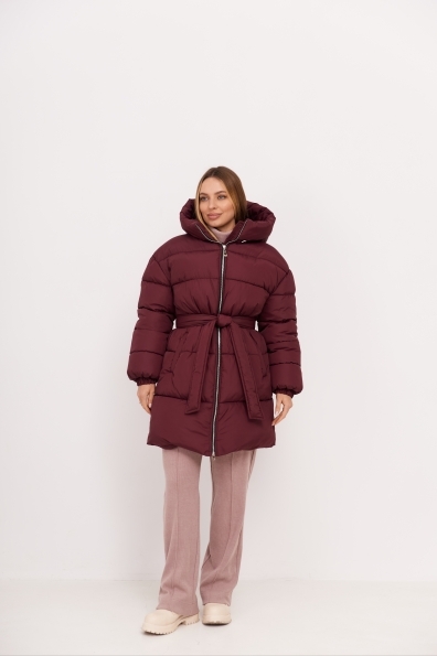 Бостон 85_700 Плащевка Ammy  с эко пухом 15300 Цвет: Марсала - фото №3 Бостон 85_700 Плащевка Ammy  с эко пухом 15300 Цвет: Марсала