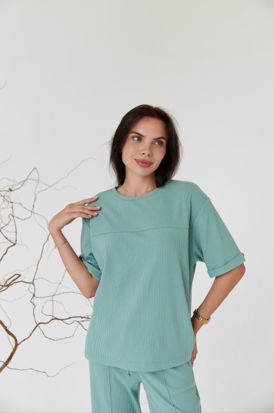 Купити Костюм "Омега" к/р Трикотаж рубчик середній 15657 оптом і в роздріб