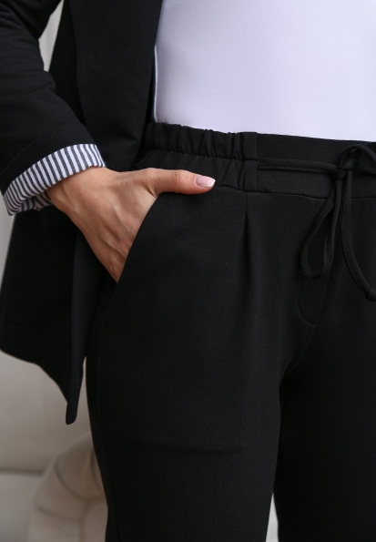 Костюм Імперіал трикотаж двонитка 16045 Цвет: Чорний