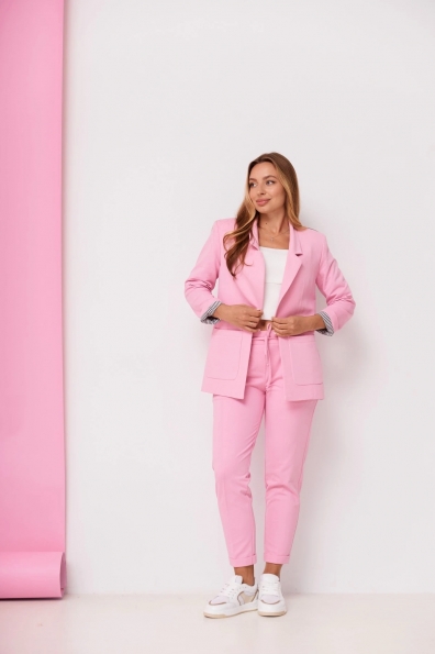 Костюм Імперіал трикотаж двонитка 16045 Цвет: Барбі 2