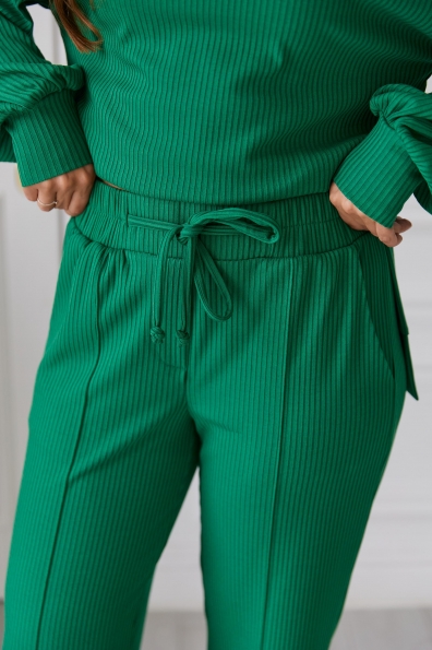 Костюм Сіті Трикотаж рубчик середній 16027 Цвет: Зелена трава