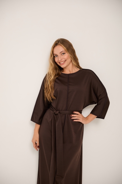 Купити Сукня "Нателла" Трикотаж француз однотонний 16184 оптом і в роздріб