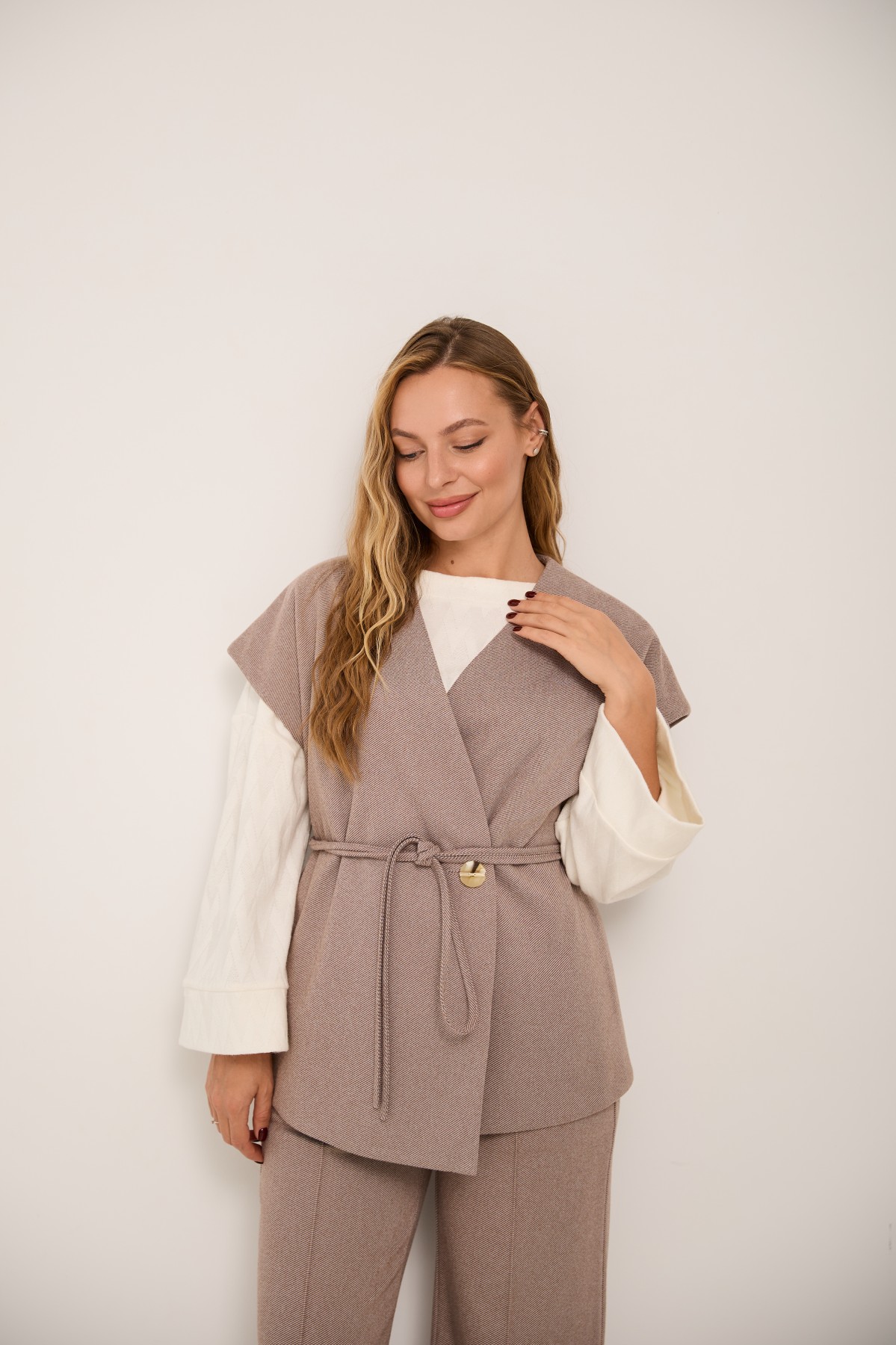 Костюм Стейл НОТ Діагональ 16067 Цвет: Шоколад 2 - фото №7 Костюм Стейл НОТ Діагональ 16067 Цвет: Шоколад 2