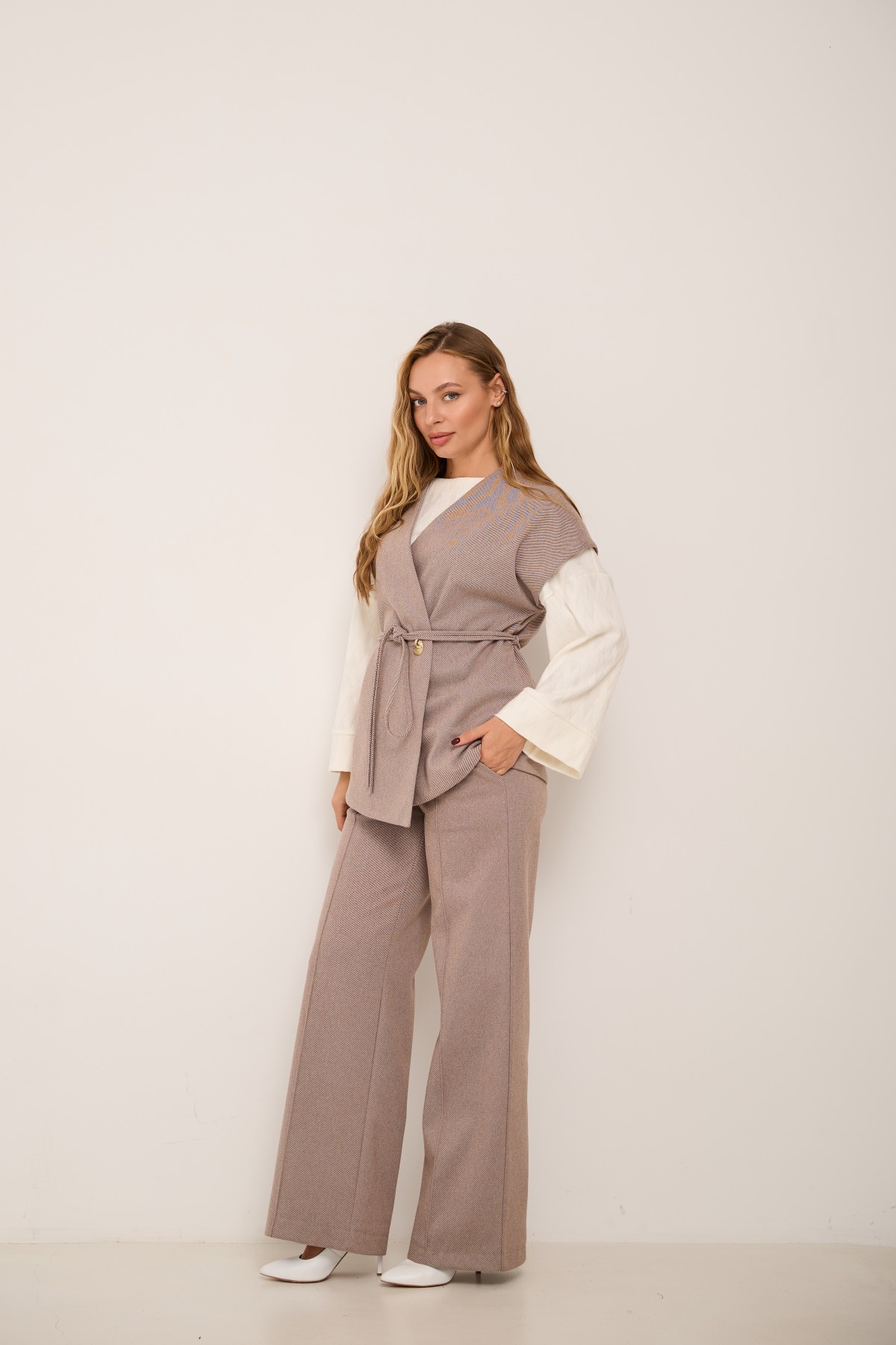 Костюм Стейл НОТ Діагональ 16067 Цвет: Шоколад 2 - фото №4 Костюм Стейл НОТ Діагональ 16067 Цвет: Шоколад 2