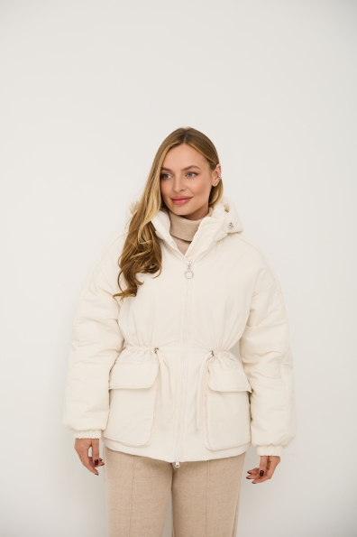 Куртка Бренд 65 Плащівка Ammy 16186 Цвет: Молоко - фото №5 Куртка Бренд 65 Плащівка Ammy 16186 Цвет: Молоко