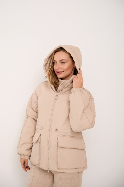 Куртка Бренд 65 Плащівка Ammy 16186 Цвет: світло бежевий - фото №7 Куртка Бренд 65 Плащівка Ammy 16186 Цвет: світло бежевий