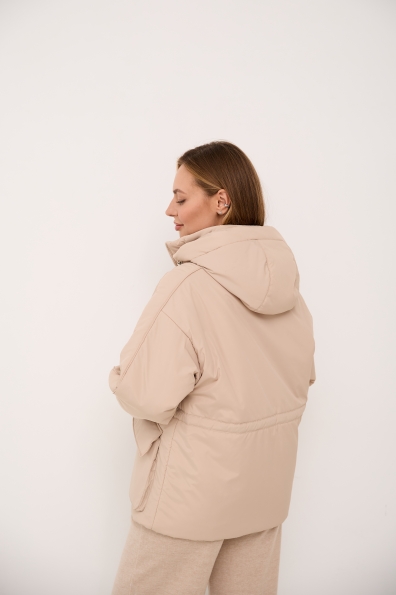 Куртка Бренд 65 Плащівка Ammy 16186 Цвет: світло бежевий - фото №2 Куртка Бренд 65 Плащівка Ammy 16186 Цвет: світло бежевий