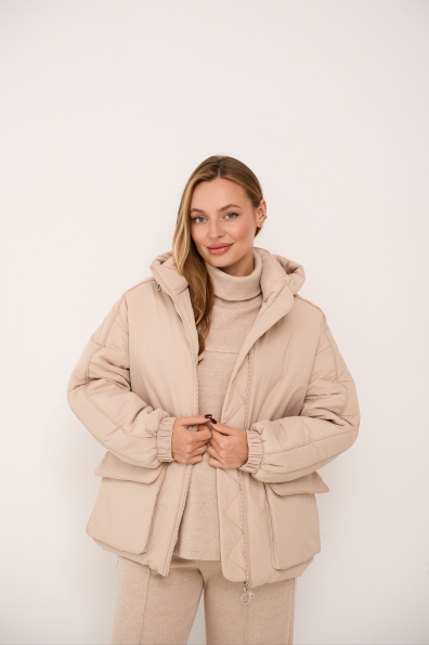 Куртка Бренд 65 Плащівка Ammy 16186 Цвет: світло бежевий - фото №8 Куртка Бренд 65 Плащівка Ammy 16186 Цвет: світло бежевий