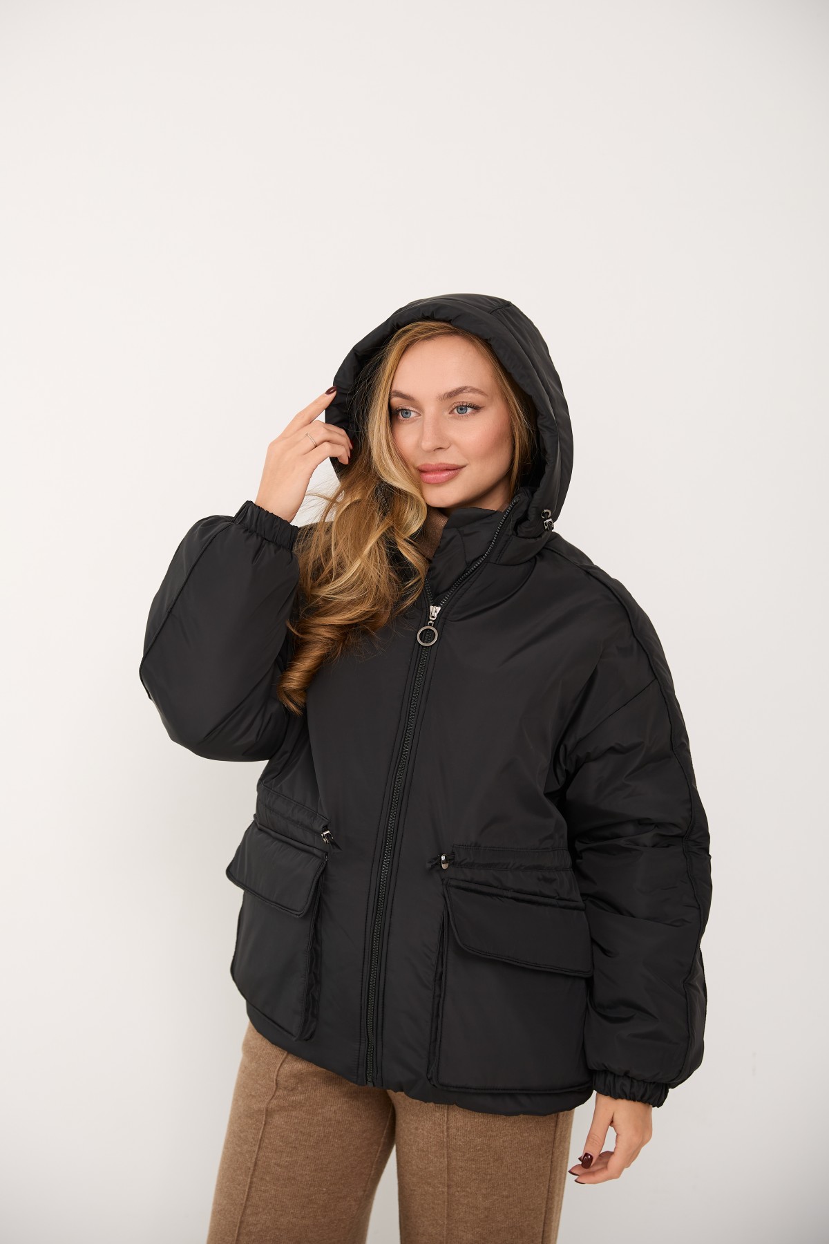 Куртка Бренд 65 Плащівка Ammy 16186 Цвет: Чорний - фото №7 Куртка Бренд 65 Плащівка Ammy 16186 Цвет: Чорний