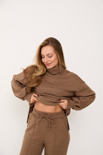 Купити Костюм "Кава" Трикотаж Ангора преміум 16090 оптом і в роздріб