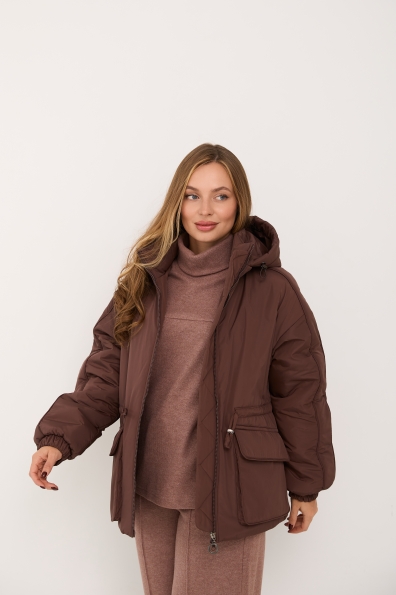 Куртка Бренд 65 Плащівка Ammy 16186 Цвет: Шоколад - фото №1 Куртка Бренд 65 Плащівка Ammy 16186 Цвет: Шоколад