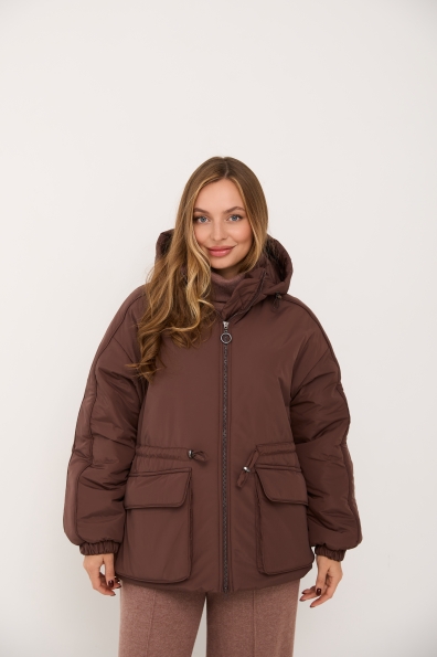 Куртка Бренд 65 Плащівка Ammy 16186 Цвет: Шоколад - фото №3 Куртка Бренд 65 Плащівка Ammy 16186 Цвет: Шоколад