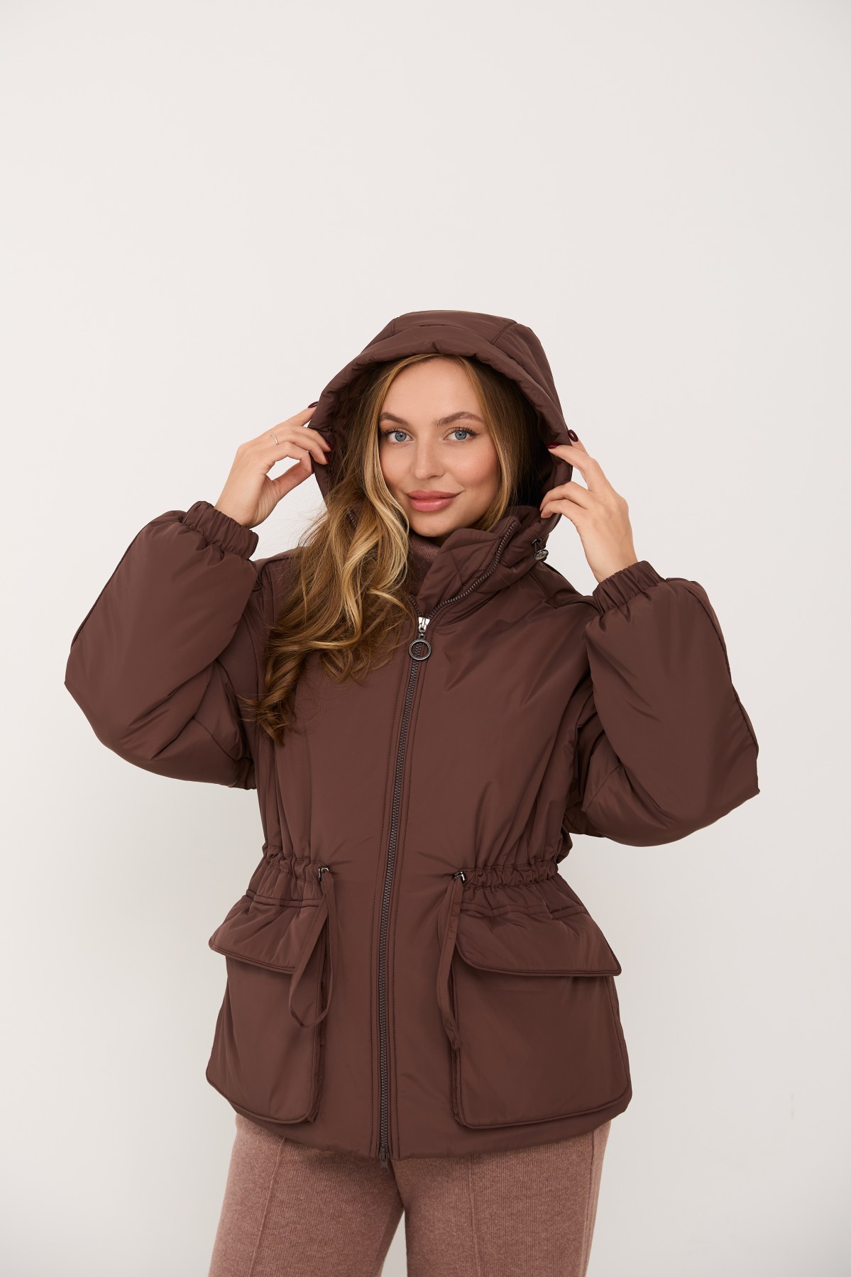 Куртка Бренд 65 Плащівка Ammy 16186 Цвет: Шоколад - фото №2 Куртка Бренд 65 Плащівка Ammy 16186 Цвет: Шоколад