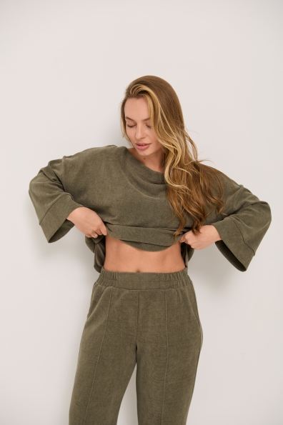 Купити Костюм "Браун" Трикотаж кукурудза Лакоста однотонна 16182 оптом і в роздріб