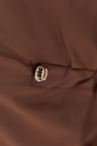 Пуховик Овертайм плащівка Ammy 16197 Цвет: Шоколад 2