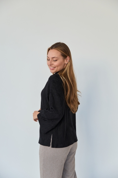 Купити Блуза "Ева" поло 3/4  Трикотаж Ангора дизайн 16078 оптом і в роздріб