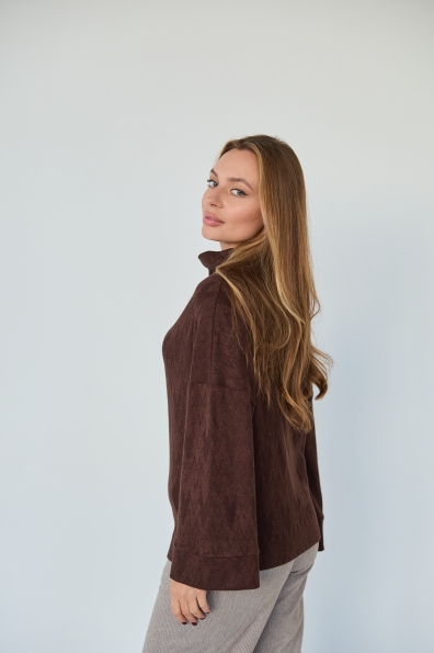 Купити Блуза "Мьюз" 7/8 Трикотаж Ангора дизайн 16149 оптом і в роздріб