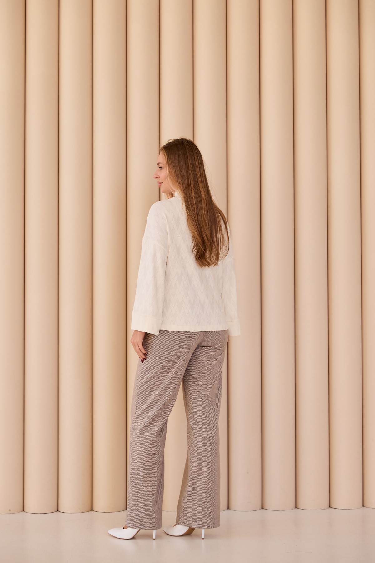 Штани Метро Діагональ 16138 Цвет: Шоколад 3 - фото №2 Штани Метро Діагональ 16138 Цвет: Шоколад 3