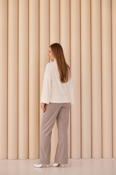 Штани Метро Діагональ 16138 Цвет: Шоколад 3 - фото №2 Штани Метро Діагональ 16138 Цвет: Шоколад 3