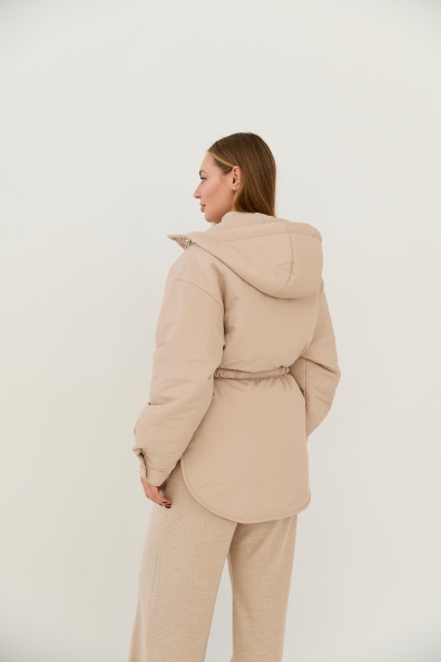 Куртка Ліон Плащівка Ammy (150) 16246 Цвет: світло бежевий