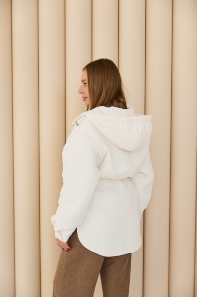 Куртка Ліон Плащівка Ammy (150) 16246 Цвет: Молоко