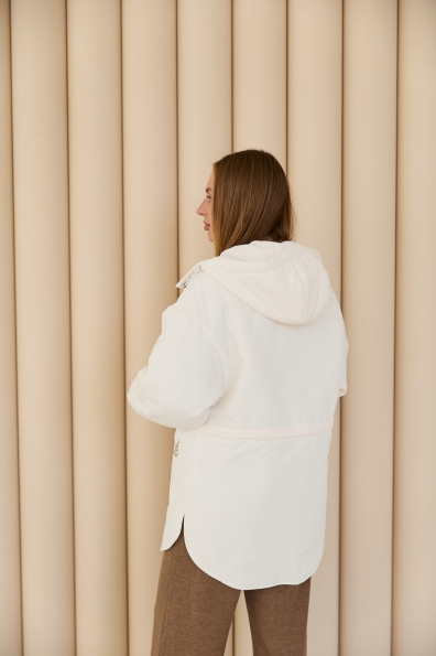 Куртка Ліон Плащівка Ammy (150) 16246 Цвет: Молоко