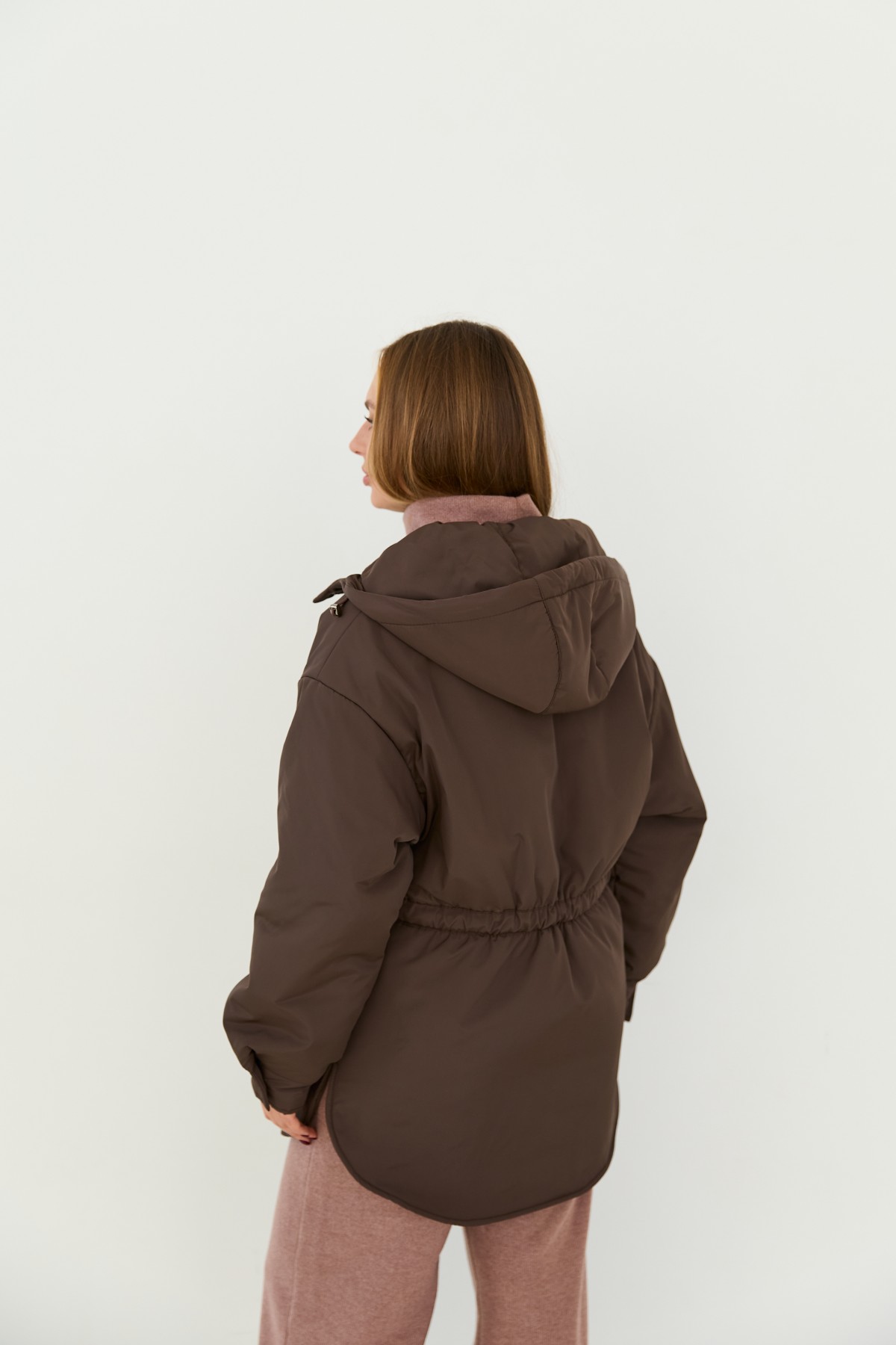 Куртка Ліон Плащівка Ammy (150) 16246 Цвет: Шоколад Темний - фото №4 Куртка Ліон Плащівка Ammy (150) 16246 Цвет: Шоколад Темний