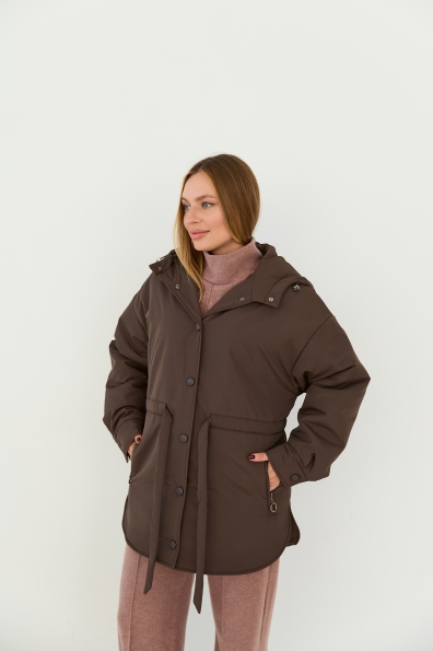 Куртка Ліон Плащівка Ammy (150) 16246 Цвет: Шоколад Темний - фото №6 Куртка Ліон Плащівка Ammy (150) 16246 Цвет: Шоколад Темний