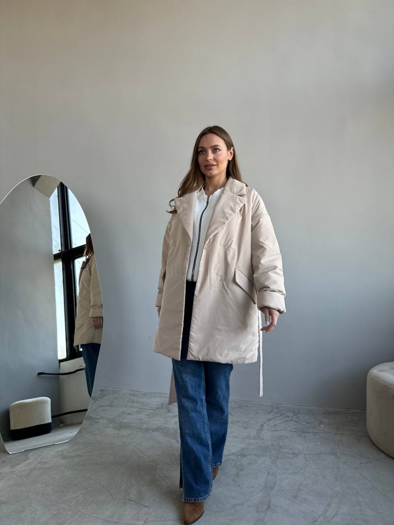 Куртка Флай 80_150 Плащівка Ammy 16275 Цвет: світло бежевий - фото №3 Куртка Флай 80_150 Плащівка Ammy 16275 Цвет: світло бежевий