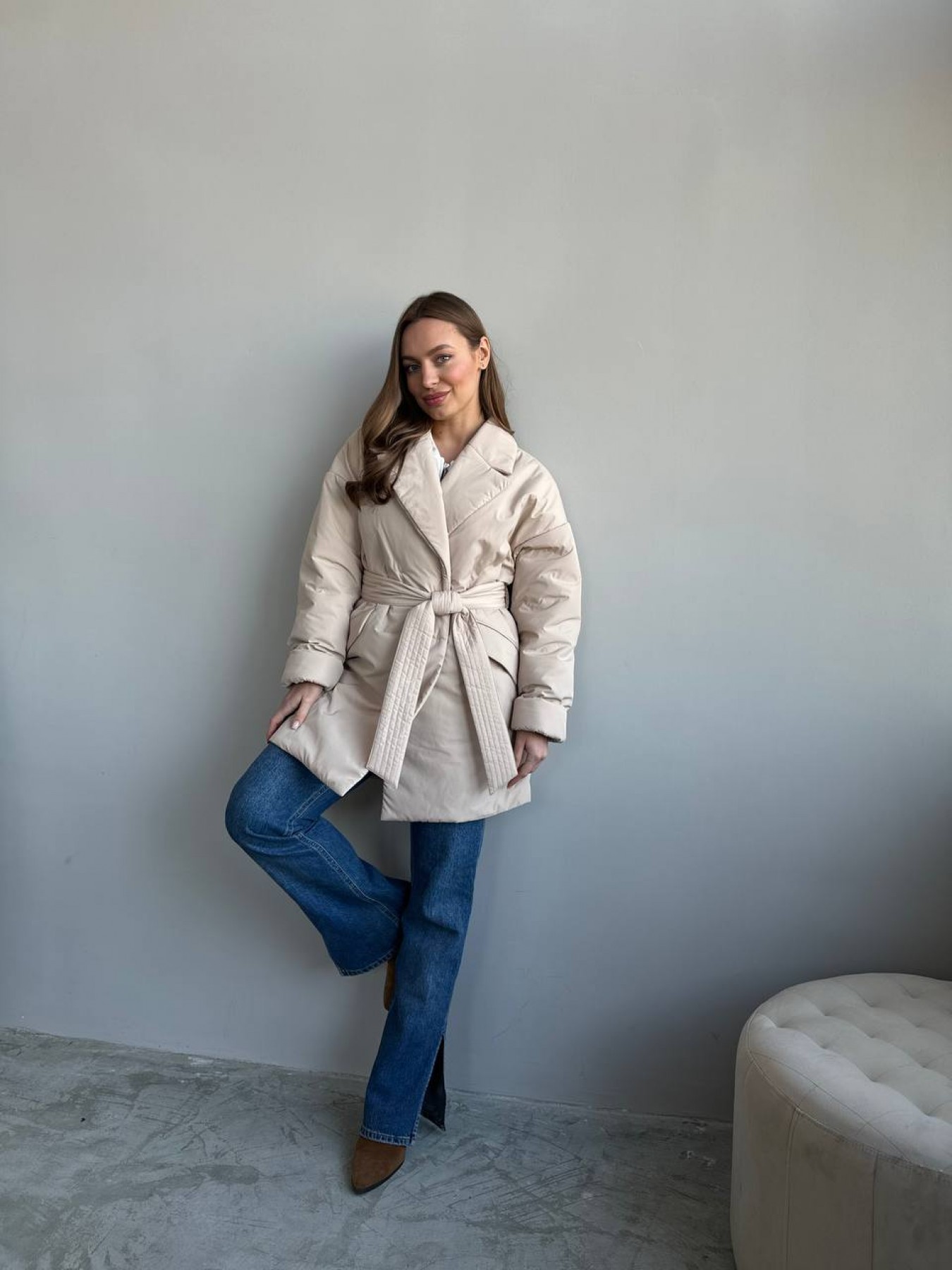 Куртка Флай 80_150 Плащівка Ammy 16275 Цвет: світло бежевий - фото №2 Куртка Флай 80_150 Плащівка Ammy 16275 Цвет: світло бежевий