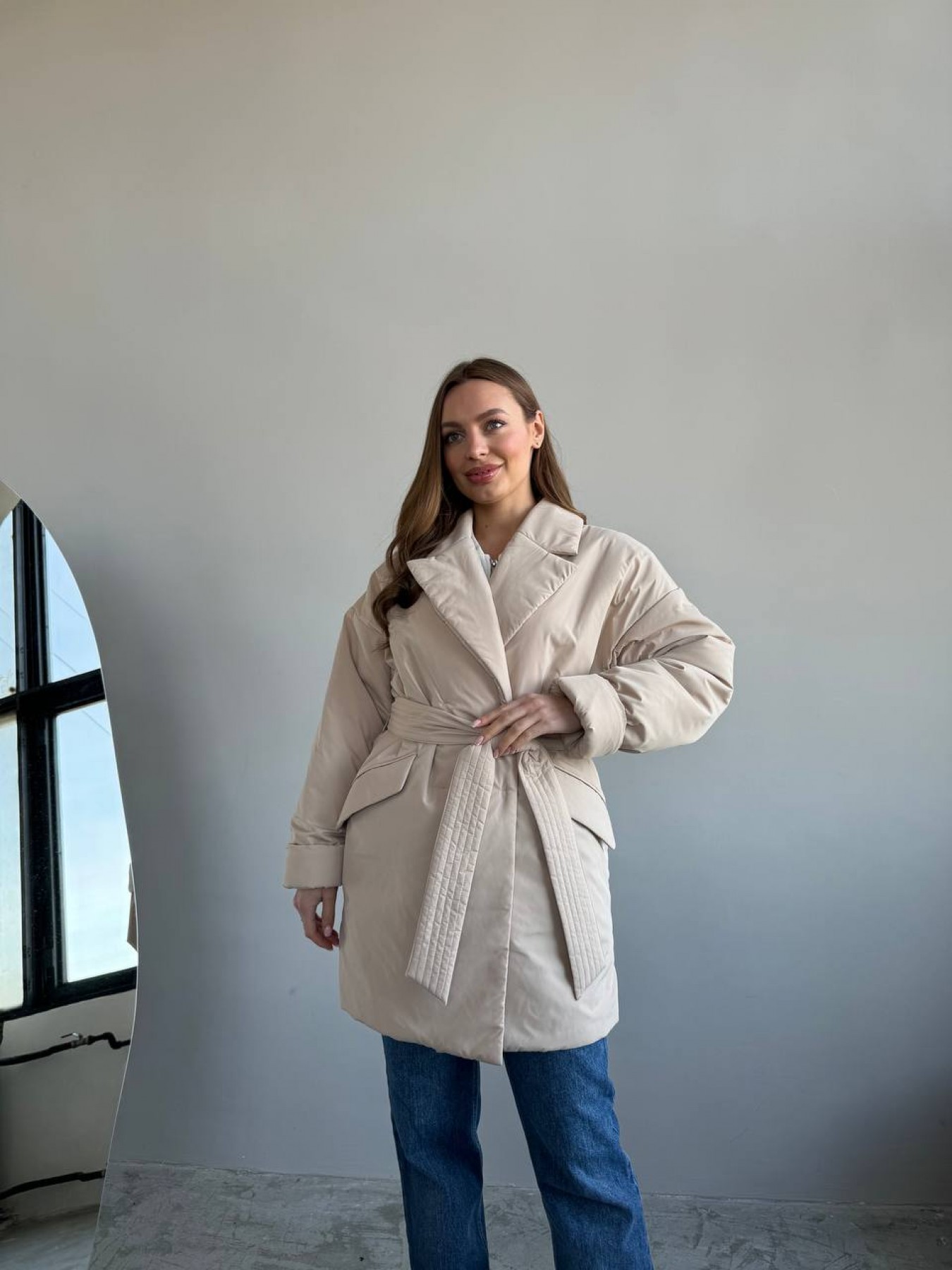 Куртка Флай 80_150 Плащівка Ammy 16275 Цвет: світло бежевий - фото №6 Куртка Флай 80_150 Плащівка Ammy 16275 Цвет: світло бежевий