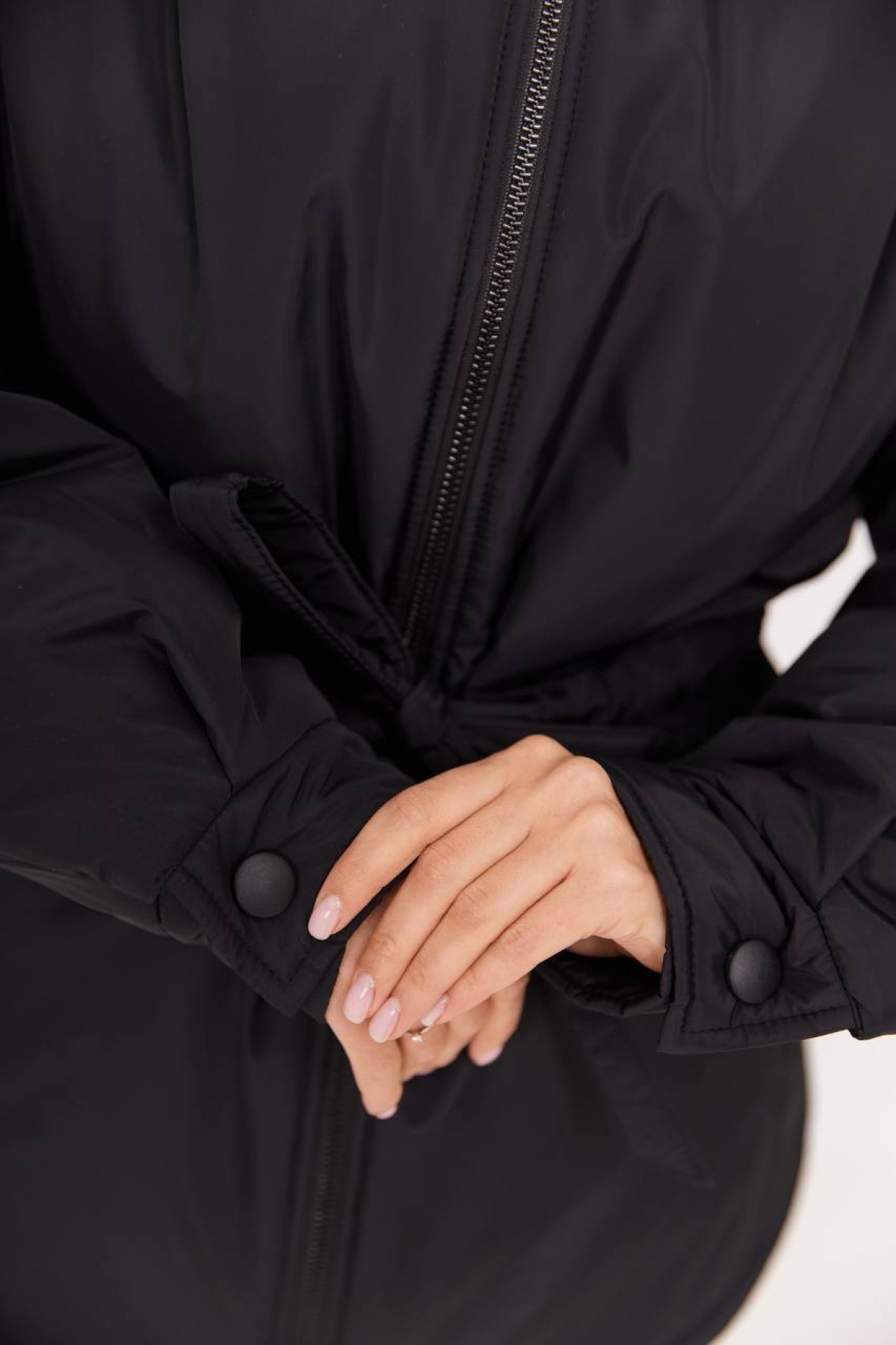 Куртка Нано утеплений Плащівка Ammy 16260 Цвет: Чорний - фото №3 Куртка Нано утеплений Плащівка Ammy 16260 Цвет: Чорний