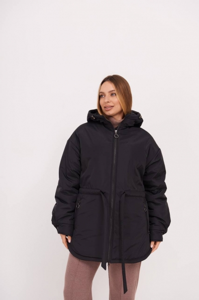 Куртка Нано утеплений Плащівка Ammy 16260 Цвет: Чорний - фото №8 Куртка Нано утеплений Плащівка Ammy 16260 Цвет: Чорний