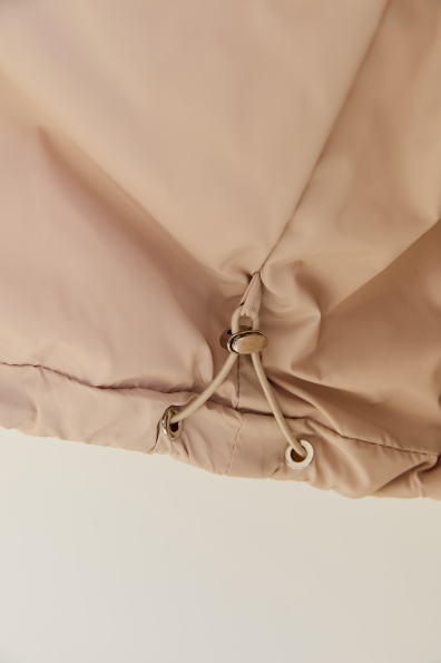 Пуховик Харт 85 плащівка Ammy 16244 Цвет: світло бежевий