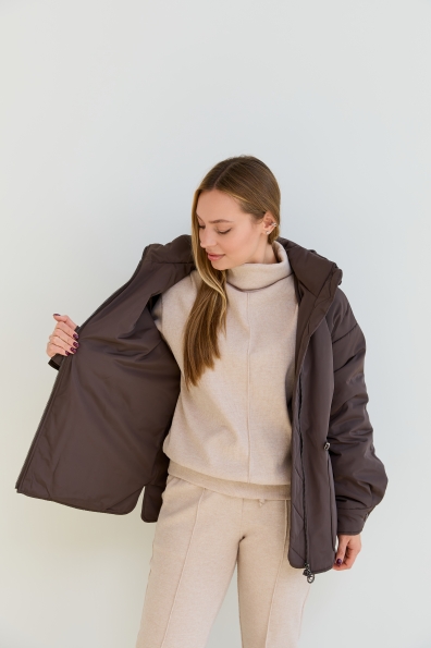 Куртка Інсайт_65_дс_150  Плащівка Ammy 16232 Цвет: Шоколад Темний