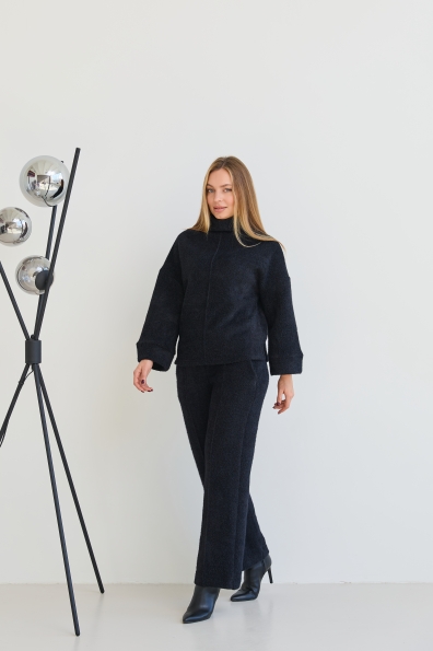 Костюм Алішер Трикотаж Альпака 16285 Цвет: Чорний
