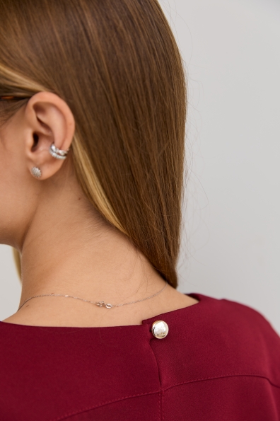 Костюм Ріволі Костюмка креп стрейч 16195 Цвет: Марсала 9