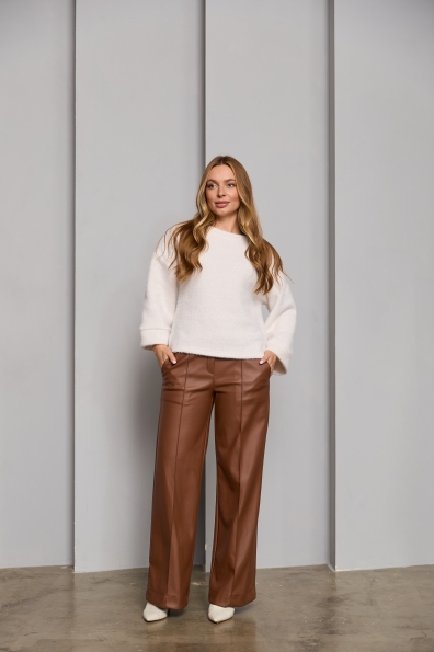 Купити Штани "Фул" Екошкіра на замші 16159 оптом і в роздріб