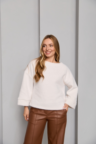 Купити Блуза "Люкс" 7/8 Трикотаж Альпака 16279 оптом і в роздріб