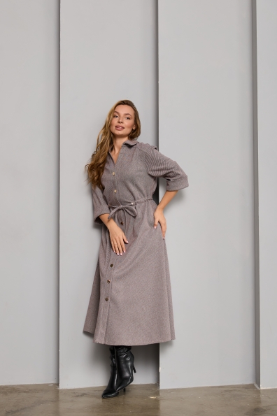 Сукня Дана Міді 3/4 Діагональ 16177 Цвет: Шоколад