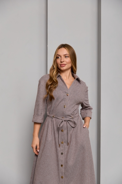 Сукня Дана Міді 3/4 Діагональ 16177 Цвет: Шоколад