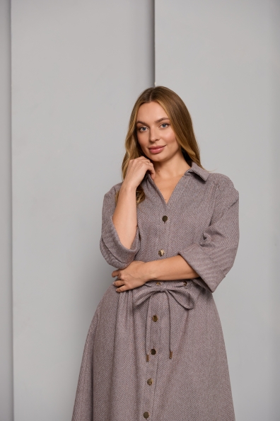 Сукня Дана Міді 3/4 Діагональ 16177 Цвет: Шоколад