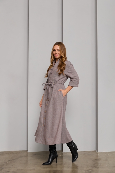 Сукня Дана Міді 3/4 Діагональ 16177 Цвет: Шоколад