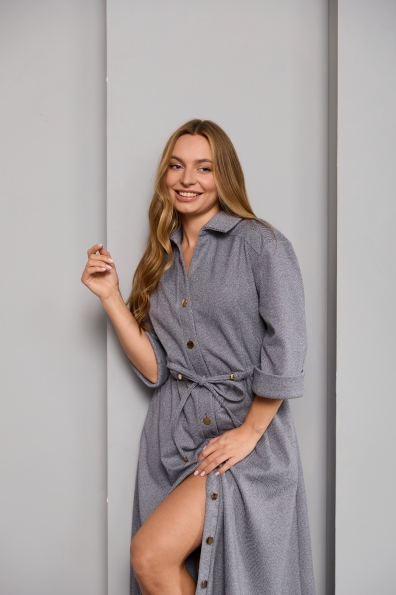 Сукня Дана Міді 3/4 Діагональ 16177 Цвет: Сірий 2