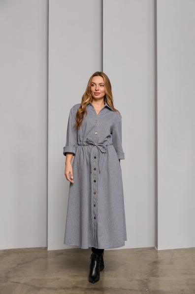 Сукня Дана Міді 3/4 Діагональ 16177 Цвет: Сірий 2